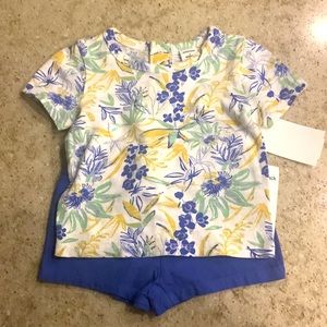 NWT Nordstrom Blue & Multi-Colored Baby Shorts Set Size 3 months